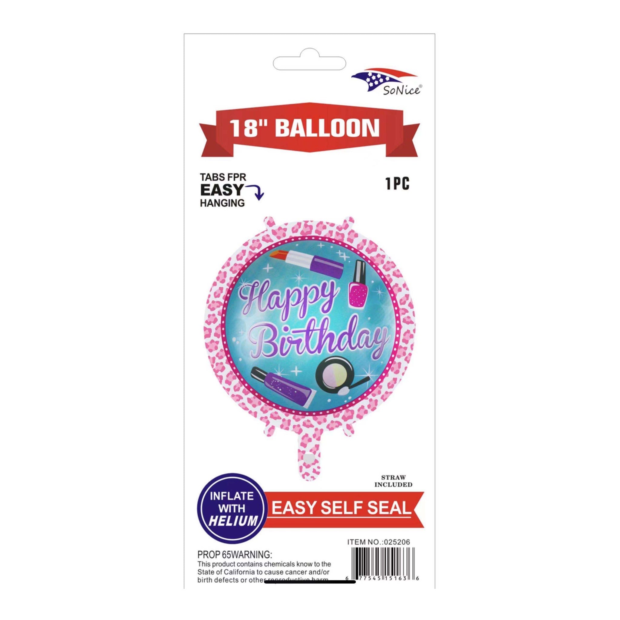 18"Mylar Balloon Spa